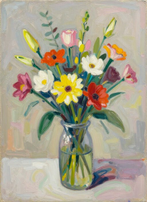 bunter blumenstrauß